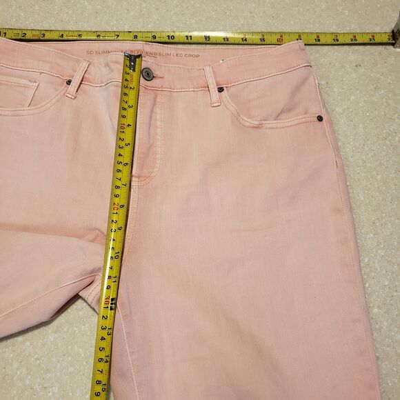 Chico's So Slimming Size 2 Pink  Ponte Pants Zip Fly Tummy Control - Picture 7 of 8